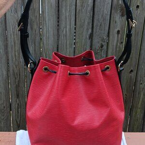 Louis Vuitton Red and Black Shoulder Bag